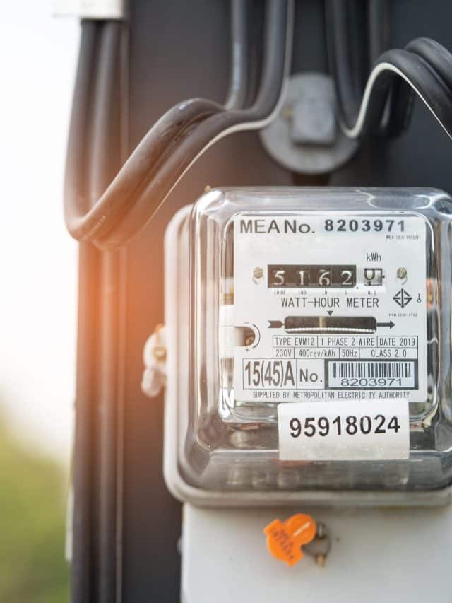 Electric measuring power meter with copy space for energy cost a