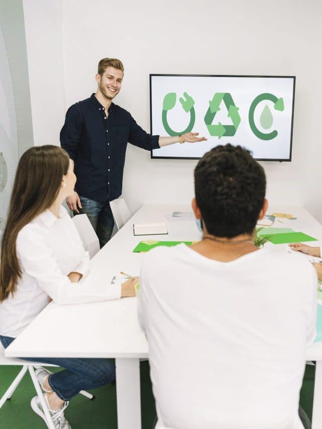 happy-businesswoman-giving-presentation-natural-resources-his-colleagues