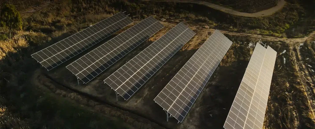 Terreno com 5 paineis solares para artigo sobre Aluguel de usina solar: isso é possível? Descubra agora