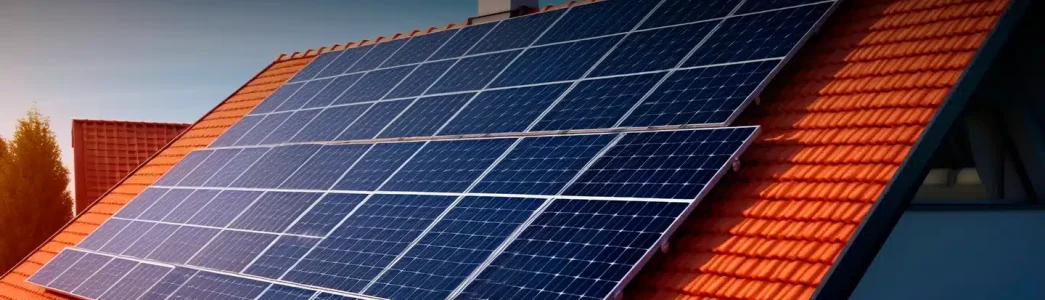 Painéis solares em telhado para artigo sobre O que é kit fotovoltaico e para quê ele serve?