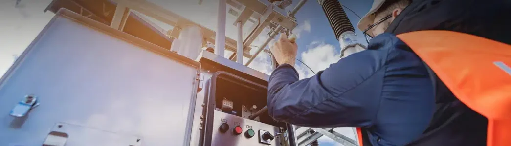 Técnico verificando painel para artigo Como a energia solar é convertida em eletricidade?